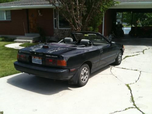 Photo Image Gallery & Touchup Paint: Toyota Celica in Black    (202)  YEARS: 1987-1989