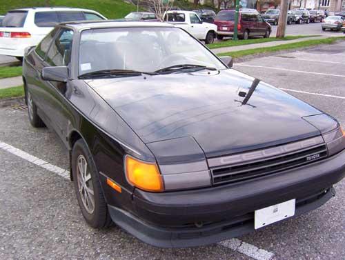 Photo Image Gallery & Touchup Paint: Toyota Celica in Black    (202)  YEARS: 1987-1989