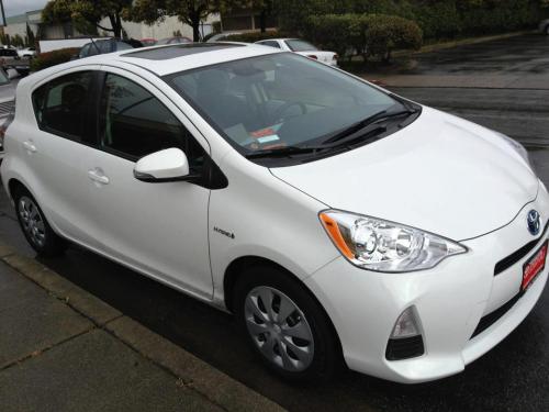 Photo Image Gallery & Touchup Paint: Toyota Priusc in Super White   (040)  YEARS: 2012-2013