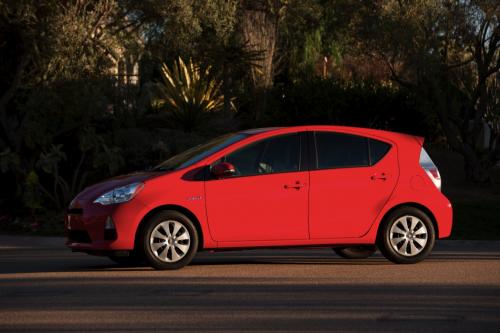 Photo Image Gallery & Touchup Paint: Toyota Priusc in Absolutely Red   (3P0)  YEARS: 2012-2013