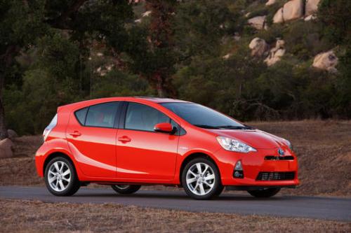 Photo Image Gallery & Touchup Paint: Toyota Priusc in Habanero    (4V7)  YEARS: 2012-2013