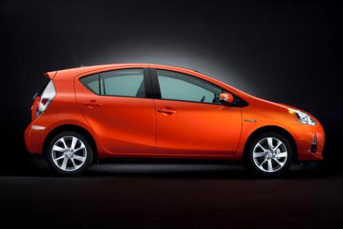 Photo Image Gallery & Touchup Paint: Toyota Priusc in Habanero    (4V7)  YEARS: 2012-2013