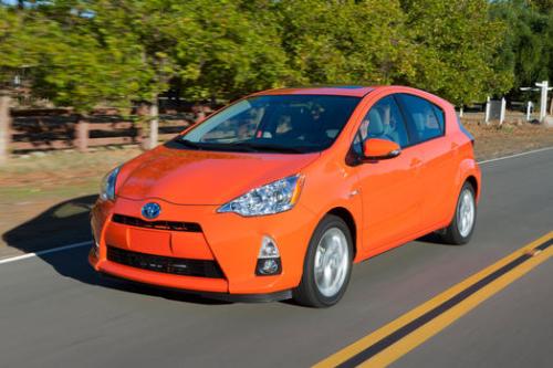 Photo Image Gallery & Touchup Paint: Toyota Priusc in Habanero    (4V7)  YEARS: 2012-2013
