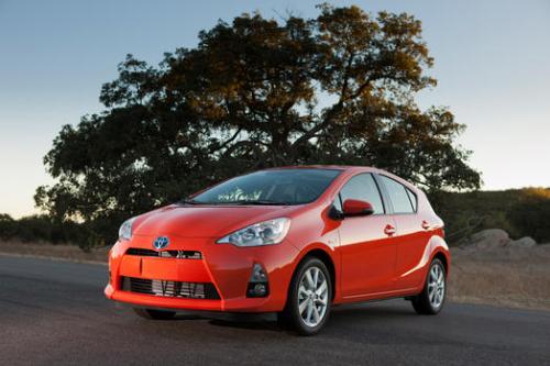 Photo Image Gallery & Touchup Paint: Toyota Priusc in Habanero    (4V7)  YEARS: 2012-2013