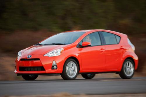 Photo Image Gallery & Touchup Paint: Toyota Priusc in Habanero    (4V7)  YEARS: 2012-2013