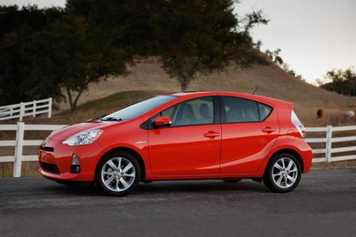 Photo Image Gallery & Touchup Paint: Toyota Priusc in Habanero    (4V7)  YEARS: 2012-2013