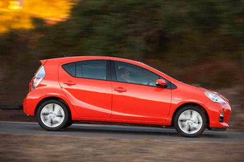 Photo Image Gallery & Touchup Paint: Toyota Priusc in Habanero    (4V7)  YEARS: 2012-2013