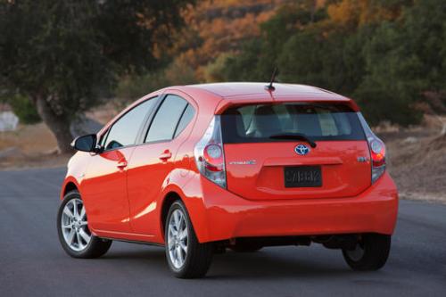 Photo Image Gallery & Touchup Paint: Toyota Priusc in Habanero    (4V7)  YEARS: 2012-2013