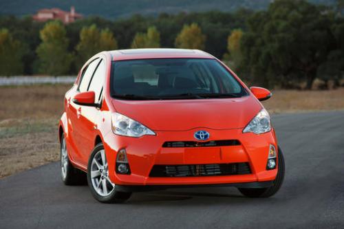 Photo Image Gallery & Touchup Paint: Toyota Priusc in Habanero    (4V7)  YEARS: 2012-2013