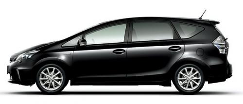 Photo Image Gallery & Touchup Paint: Toyota Priusv in Black    (202)  YEARS: 2012-2013
