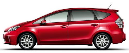 Photo Image Gallery & Touchup Paint: Toyota Priusv in Barcelona Red Metallic  (3R3)  YEARS: 2012-2013