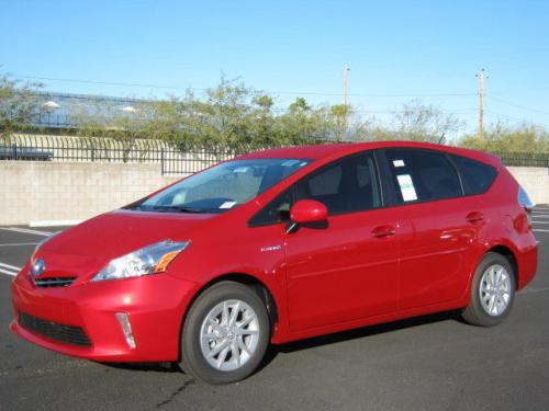 Photo Image Gallery & Touchup Paint: Toyota Priusv in Barcelona Red Metallic  (3R3)  YEARS: 2012-2013