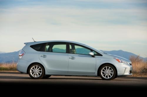 Photo Image Gallery & Touchup Paint: Toyota Priusv in Clear Sky Metallic  (787)  YEARS: 2012-2013