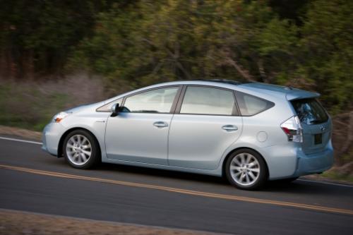 Photo Image Gallery & Touchup Paint: Toyota Priusv in Clear Sky Metallic  (787)  YEARS: 2012-2013