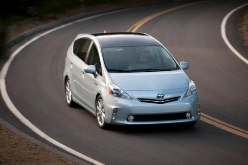Photo Image Gallery & Touchup Paint: Toyota Priusv in Clear Sky Metallic  (787)  YEARS: 2012-2013