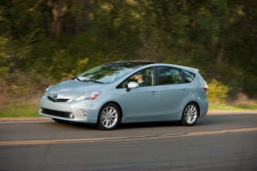 Photo Image Gallery & Touchup Paint: Toyota Priusv in Clear Sky Metallic  (787)  YEARS: 2012-2013