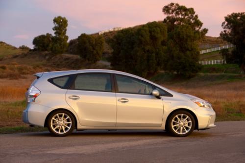 Photo Image Gallery & Touchup Paint: Toyota Priusv in Clear Sky Metallic  (787)  YEARS: 2012-2013