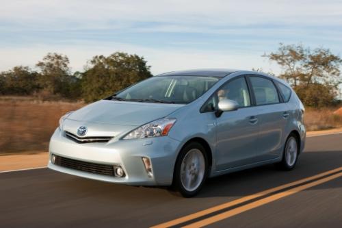 Photo Image Gallery & Touchup Paint: Toyota Priusv in Clear Sky Metallic  (787)  YEARS: 2012-2013