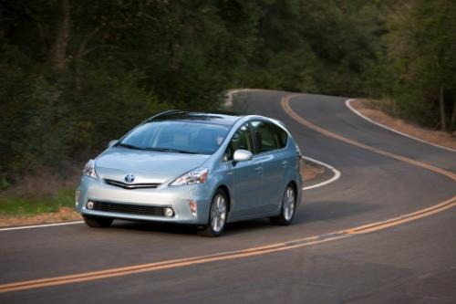 Photo Image Gallery & Touchup Paint: Toyota Priusv in Clear Sky Metallic  (787)  YEARS: 2012-2013