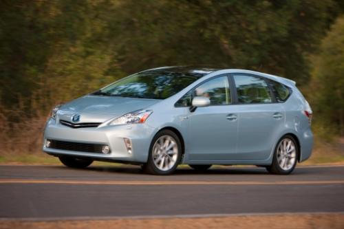 Photo Image Gallery & Touchup Paint: Toyota Priusv in Clear Sky Metallic  (787)  YEARS: 2012-2013