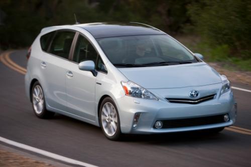 Photo Image Gallery & Touchup Paint: Toyota Priusv in Clear Sky Metallic  (787)  YEARS: 2012-2013