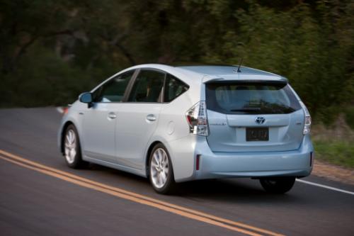 Photo Image Gallery & Touchup Paint: Toyota Priusv in Clear Sky Metallic  (787)  YEARS: 2012-2013