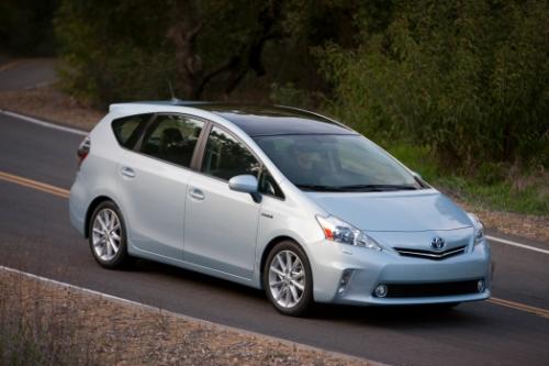 Photo Image Gallery & Touchup Paint: Toyota Priusv in Clear Sky Metallic  (787)  YEARS: 2012-2013