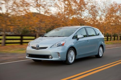 Photo Image Gallery & Touchup Paint: Toyota Priusv in Clear Sky Metallic  (787)  YEARS: 2012-2013