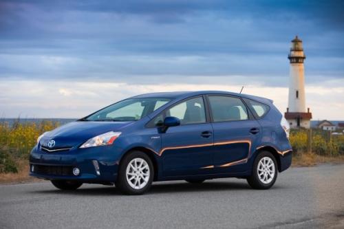 Photo Image Gallery & Touchup Paint: Toyota Priusv in Blue Ribbon Metallic  (8T5)  YEARS: 2012-2013