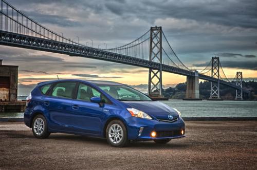 Photo Image Gallery & Touchup Paint: Toyota Priusv in Blue Ribbon Metallic  (8T5)  YEARS: 2012-2013