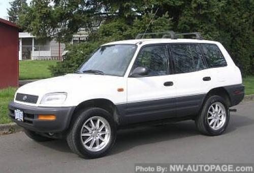 Photo Image Gallery & Touchup Paint: Toyota Rav4 in White    (041)  YEARS: 1996-1996