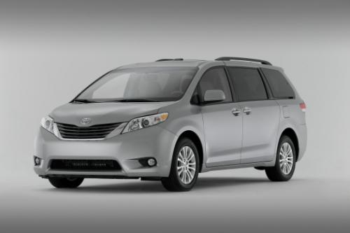 Photo Image Gallery & Touchup Paint: Toyota Sienna in Silver Sky Metallic  (1D6)  YEARS: 2011-2013