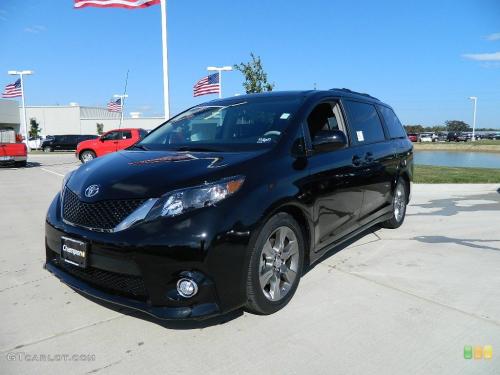 Photo Image Gallery & Touchup Paint: Toyota Sienna in Black    (202)  YEARS: 2011-2013